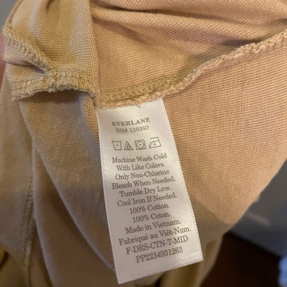 Everlane The Long Weekend Tank Dress in Tan / Nude - Picture 3 of 4